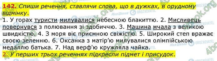 ГДЗ Українська мова 4 клас сторінка 142